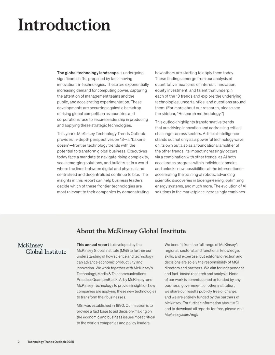 麦肯锡2025技术趋势展望报告_AI革命前沿技术趋势_2025麦肯锡报告