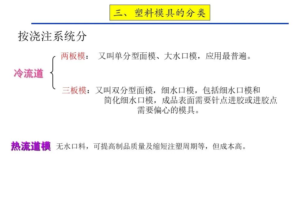 两板模 三板模_模具含义 二板模 三板模_塑胶制品分类 外观件 结构件