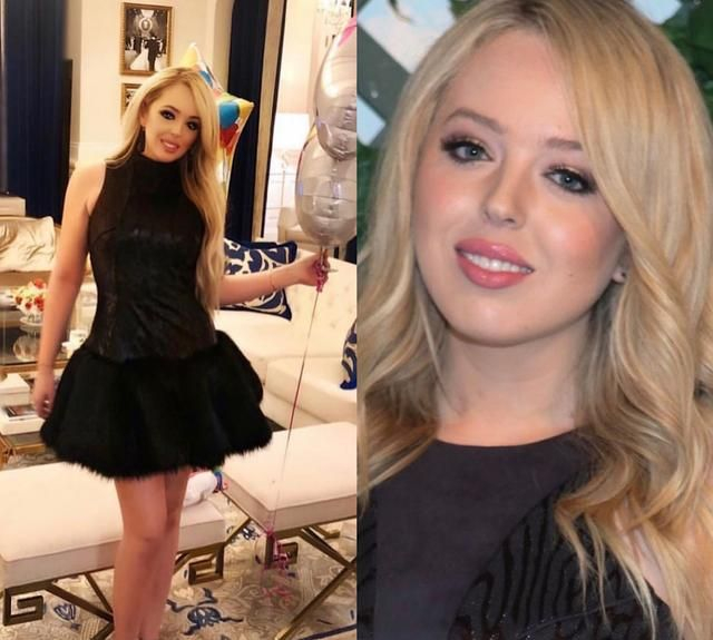 蒂芙尼·特朗普喜欢修身礼服,和伊万卡同框赢了?美貌名媛范儿